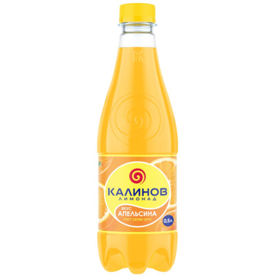 Напиток безалкогольный Калиновъ Лимонадъ апельсин газированный, 500мл