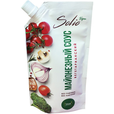 Соус Solio Вегетарианский майонезный 50,5%, 200мл