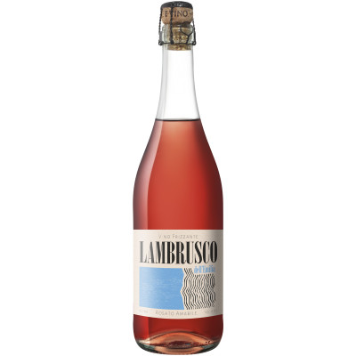 Вино игристое Lambrusco Dell'Emilia жемчужное розовое полусладкое 750мл, 8%