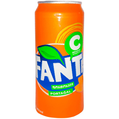 Напиток Fanta Апельсин безалкогольный газированный, 330мл