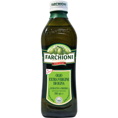 Масло оливковое Farchioni Extra Virgin нерафинированное первого холодного отжима, 500мл