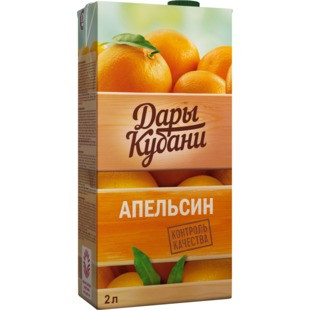 Нектар Дары Кубани апельсиновый, 2л