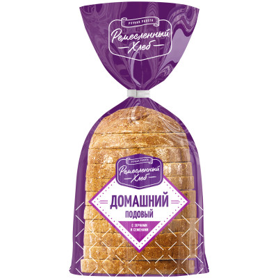 Хлеб Ремесленный Хлеб Домашний с зёрнами и семенами подовый, 350г