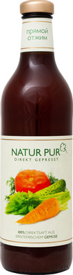 Сок Natur Pur овощной коктейль прямого отжима, 750мл