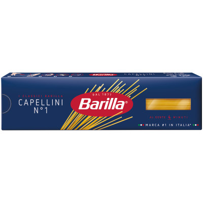 Макароны Barilla Capellini n.1 из твёрдых сортов пшеницы, 450г