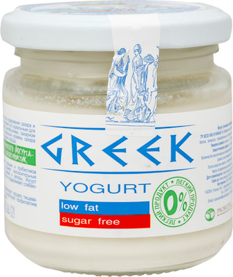Йогурт Полезные Продукты греческий натуральный 0%, 165г