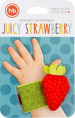 Погремушка Happy Baby Juicy Strawberry на руку 330348