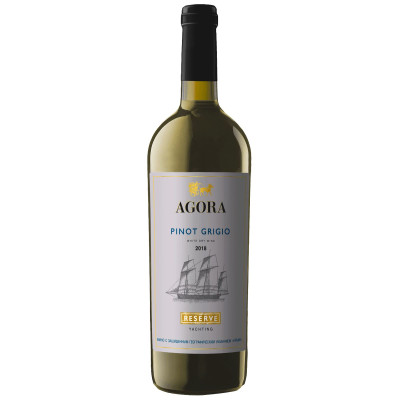 Вино Agora Reserve Pinot Grigio белое сухое 12%, 750мл