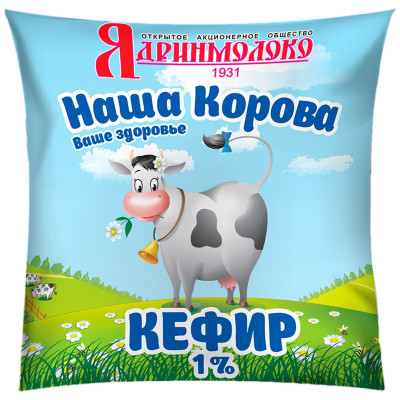 Кефир Наша Корова 1%, 450мл