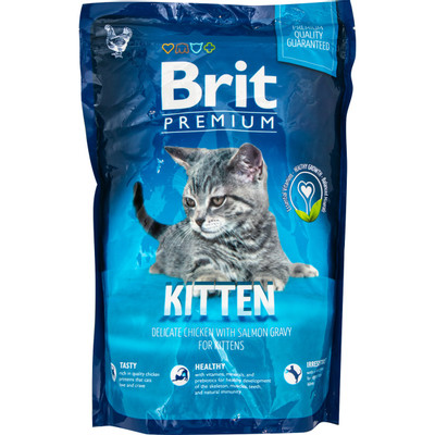 Корм сухой Brit Premium Cat Kitten с курицей для котят, 800г