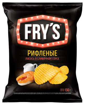 Чипсы картофельные Frys со вкусом лосось в сливочном соусе, 130г