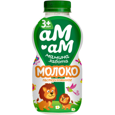 Молоко АМ-АМ Мамина забота пастеризованное с 3 лет 3.2%, 450г