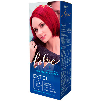 Крем-краска ESTEL Estel Love Тон 7/5 Рубин стойкая для волос