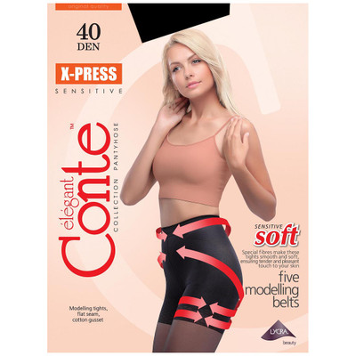 Колготки жен. Conte X-PRESS Soft 40 nero р5