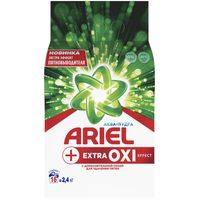 Средство моющее синтетическое ARIEL Automat Extra OXI Effect порошкообразное 2,4кг