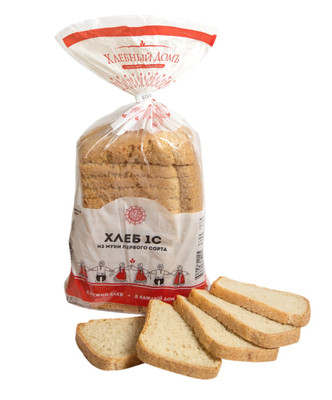 Хлеб пшеничный формовой нарезка 1 сорт, 600г