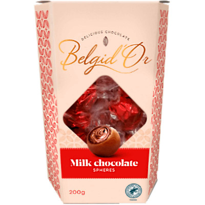 Набор конфет Belgidor Milk из молочного шоколада с кремовой начинкой, 200г