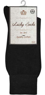 Носки мужские Lucky Socks чёрные р.29 HMБ-0069