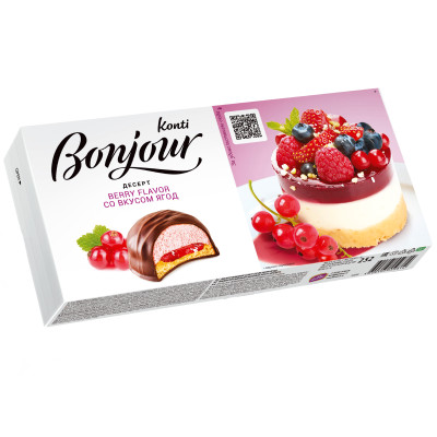Десерт Bonjour со вкусом ягод, 232г