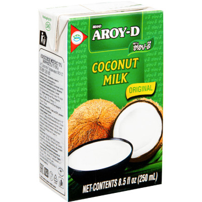 Молоко кокосовое 60% Aroy-D 17-19%, 250мл