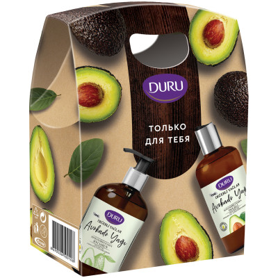 Набор Duru Precious Oil Авокадо гель для душа и жидкое мыло, 2х500мл