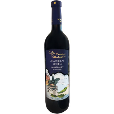 Вино Волшебный Тбилиси Алазанская Долина ординарное сортовое красное полусладкое, 750мл