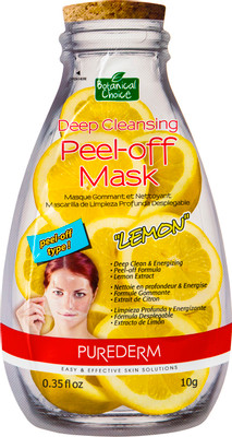 Маска-пилинг для лица Purederm Лимон очищающая, 10г