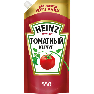 Кетчуп Heinz томатный 1 категория, 550г