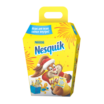 Конфета Nesquik молочная начинка-вафля-какао-белый шоколад-какао-нуга, 134г