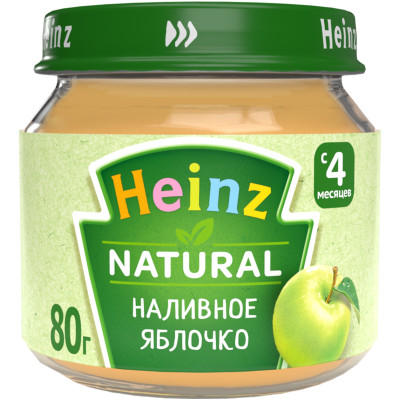 Пюре Heinz наливное яблочко с 4месяцев, 80г