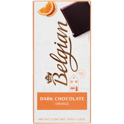 Шоколад Бельгиан горький с апельсином, 100г