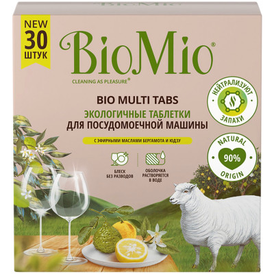 Таблетки BioMio Bio-Total Цитрус для посудомоечных машин, 30шт