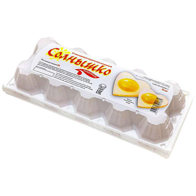 Яйцо куриное Солнышко в лукошке С0, 10шт