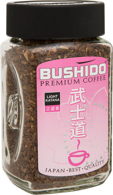 Кофе Bushido Light Katana натуральный растворимый, 100г