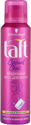 Мусс для волос Taft Casual Chic воздушный, 150мл