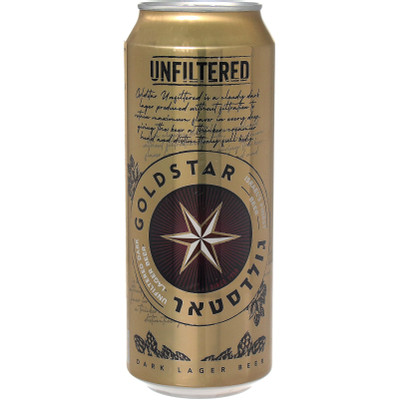 Пиво Goldstar Unfiltered Dark Lager Beer тёмное нефильтрованное пастеризованное 4,9%, 500мл