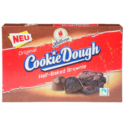 Набор конфет Halloren Cookie Dough Half-Baked Brownie с начинкой со вкусом брауни, 145г