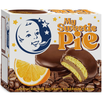 Бисквит My Sweetie Pie апельсиновый бисквит с кофейным суфле, 60г