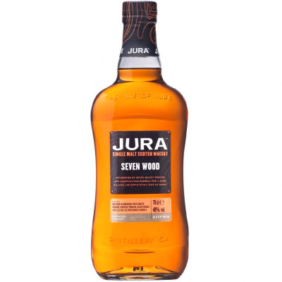 Виски Jura Сэвен Вуд шотландский односолодовый 40% в подарочной упаковке, 700мл