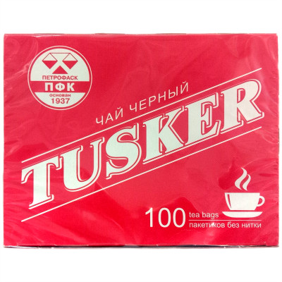 Чай Tusker чёрный, 100х1,5г