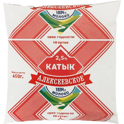 Продукт кисломолочный Алексеевское Катык 2.5%, 450мл