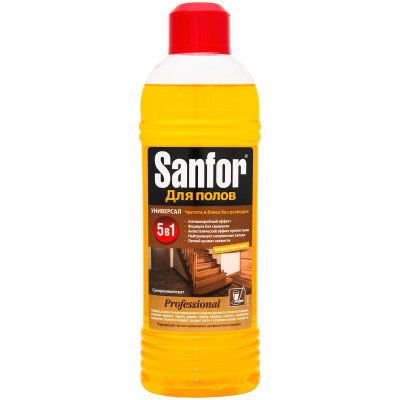 Средство Sanfor Профессионал 5в1 для мытья полов, 920мл
