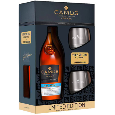 Коньяк Camus Вери Спешл, 700мл + 2 стакана