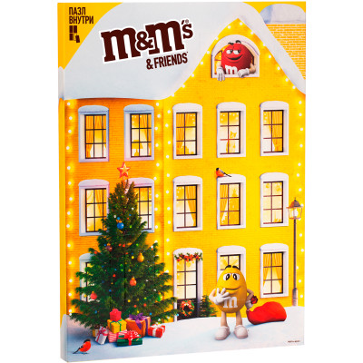 Подарочный набор M&M's and Friends Дом с окошками с игрушкой, 250г