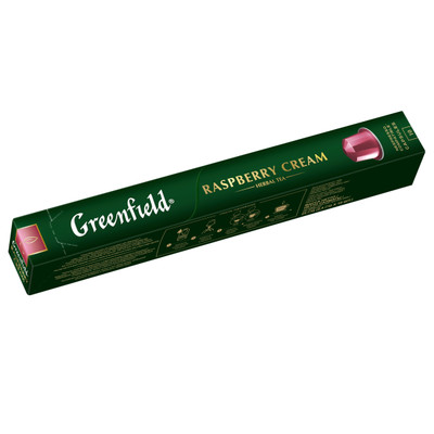Напиток чайный Greenfield Raspberry Cream в капсулах, 10х2.5г