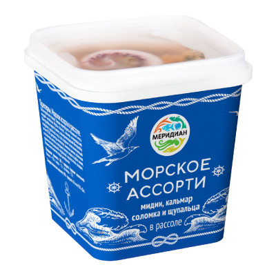 Ассорти морское Меридиан в рассоле, 250г