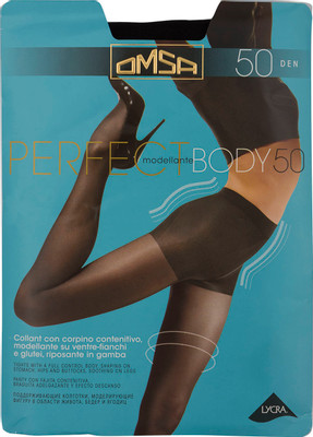 Колготки Omsa Perfect Body 50 Nero Черные Размер 4