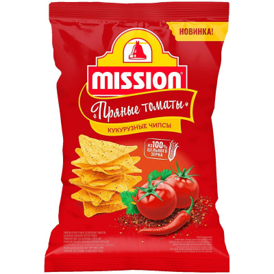Чипсы Mission кукурузные со вкусом томатов, 90г