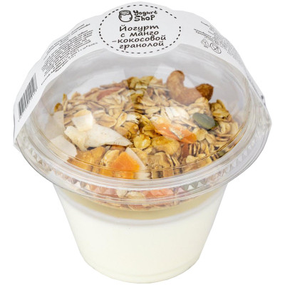 Йогурт Yogurt Shop с манго-кокосовой гранолой обогащённый бифидобактериями 6.9%, 175г