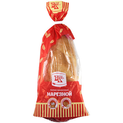 Батон Вязниковский Хлебокомбинат Нарезной пшеничный нарезка, 350г